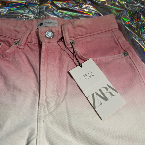 Zara pink and white ombré Bermuda shorts - Picture 7 of 10
